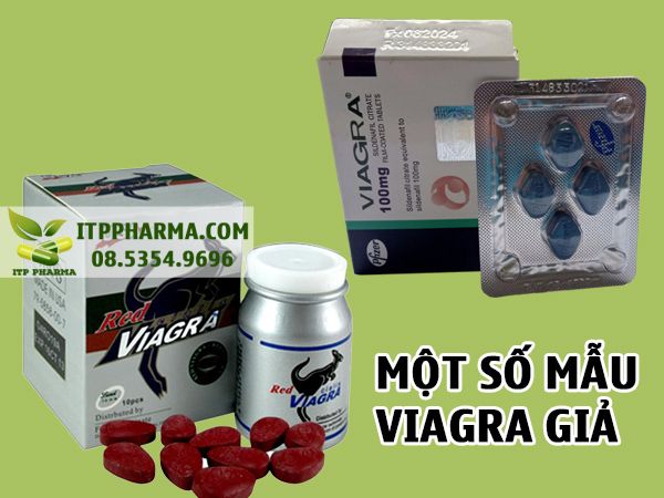 Một số mẫu Viagra hàng giả