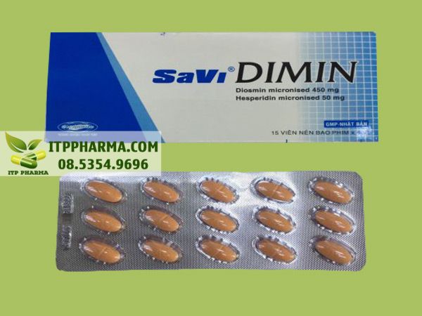 Hình ảnh hộp thuốc và vỉ thuốc Savi Dimin 500mg