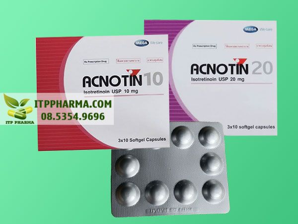 Thuốc Acnotin giúp trị mụn trứng cá