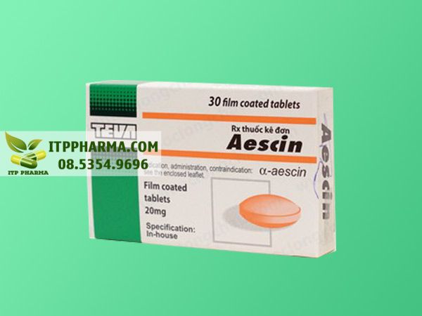 Thuốc điều trị bệnh trĩ Aescin 20mg