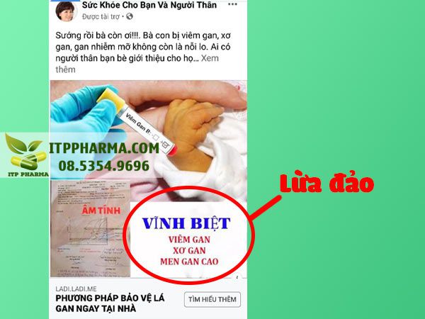 Quảng cáo lừa đảo sản phẩm Đại Kiện Can