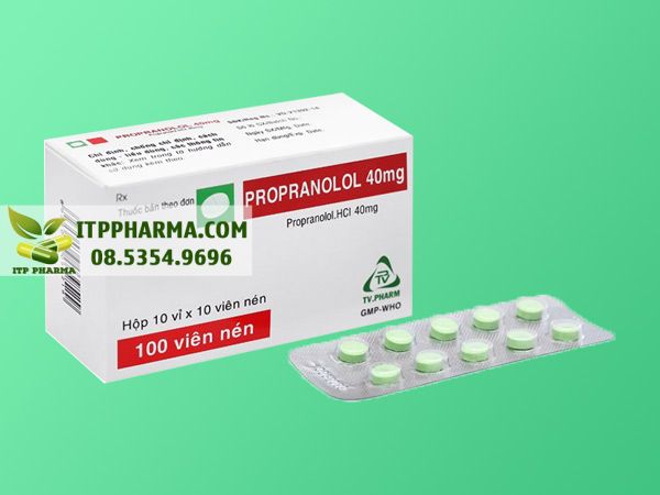 Thuốc điều trị tăng huyết áp Propranolol