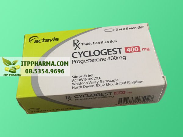 Thuốc Cyclogest 200mg, 400mg: tác dụng, cách đặt thuốc, giá bao nhiêu?