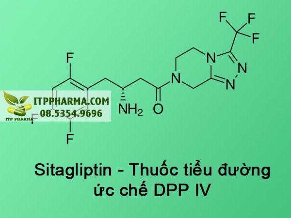 Công thức Sitagliptin - thuốc tiểu đường ức chế DPP IV