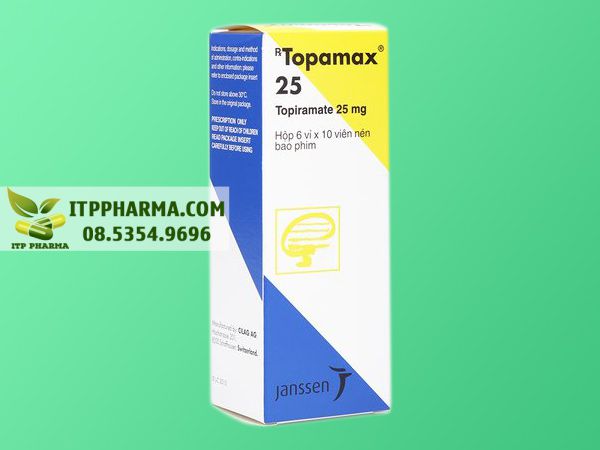 Hình ảnh hộp thuốc động kinh Topamax