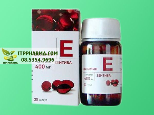 Hình ảnh Vitamin E đỏ Nga mặt trước