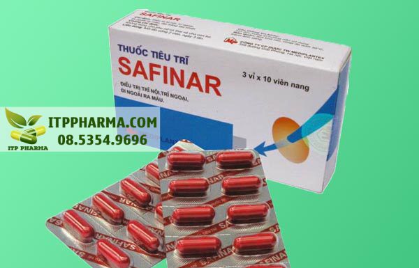Hình ảnh thuốc Safinar dùng cho người bệnh trĩ