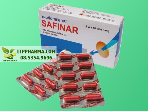 Hình ảnh thuốc Safinar dùng cho người bệnh trĩ