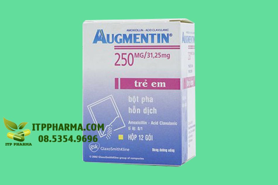 Hình ảnh hộp thuốc Augmentin 250mg
