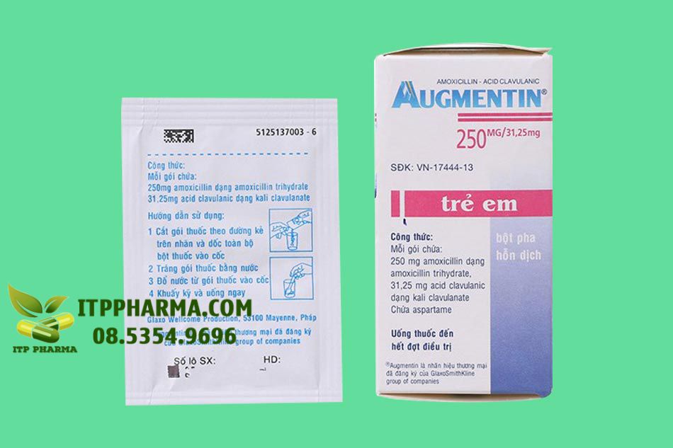 Thuốc Augmentin chứa thành phần Amoxicillin
