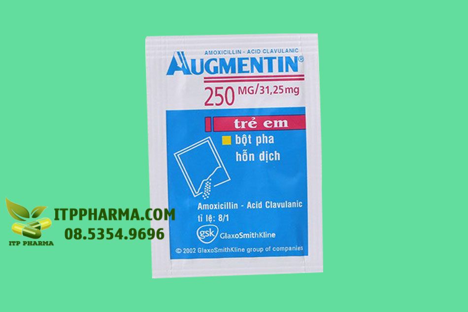 Hình ảnh gói thuốc Augmentin 250mg