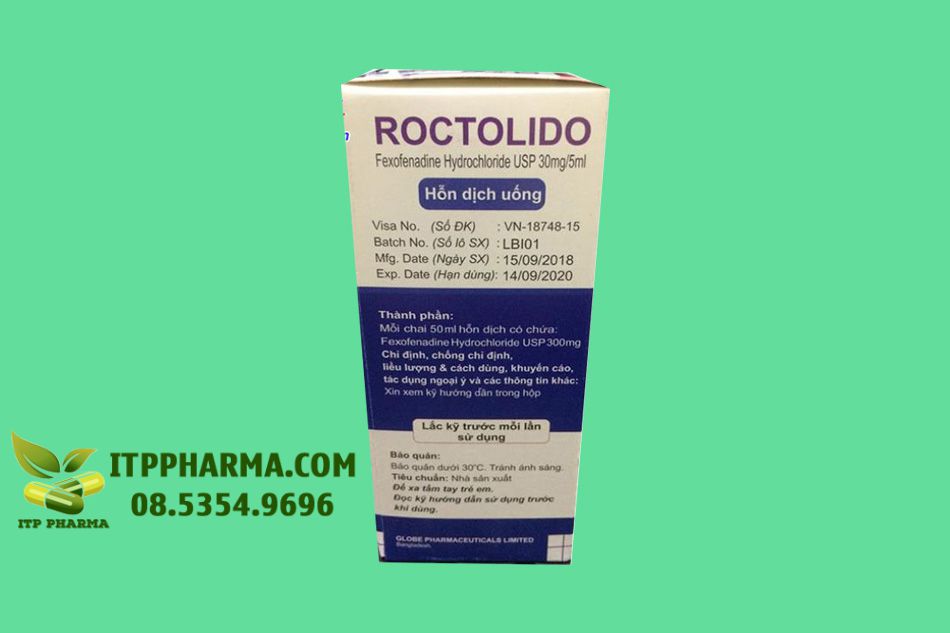 Thuốc Roctolido bào chế dạng hỗn dịch uống