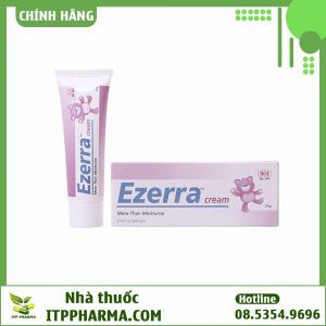 Ezerra Cream - Làm giảm tình trạng khô, bong tróc, nứt nẻ da, mẩn ngứa, kích ứng da ở trẻ em