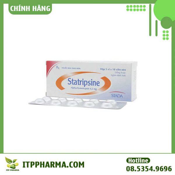 Statripsine - Giúp giảm đau, Hạ sốt, Kháng viêm hiệu quả