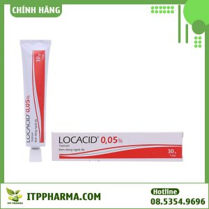 Tuýp thuốc bôi Locacid 0,05%