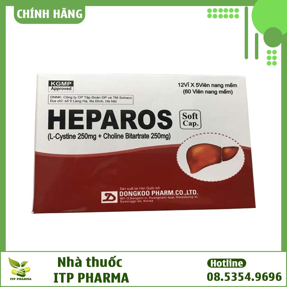 Hình ảnh hộp thuốc Heparos