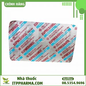 Mặt sau vỉ thuốc Kupmebamol 500mg