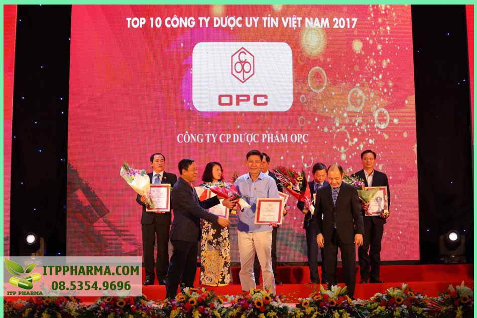 Năm 2017, OPC nằm trong top 10 công ty dược uy tín Việt Nam