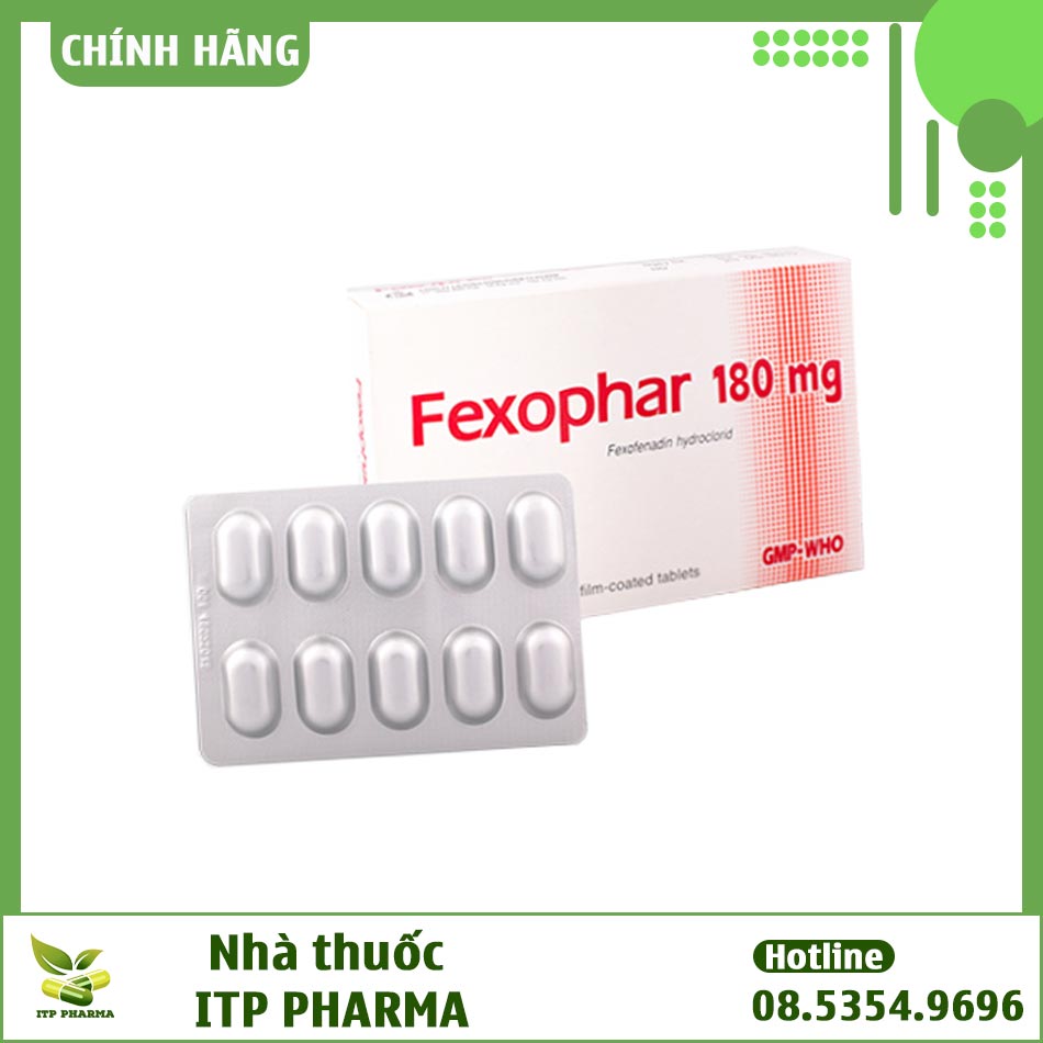 Dạng đóng gói thuốc Fexophar 180mg