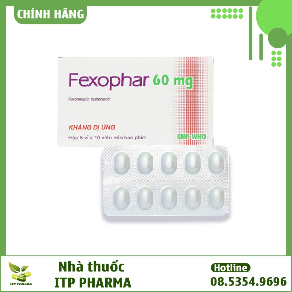 Dạng đóng gói thuốc Fexophar 60mg