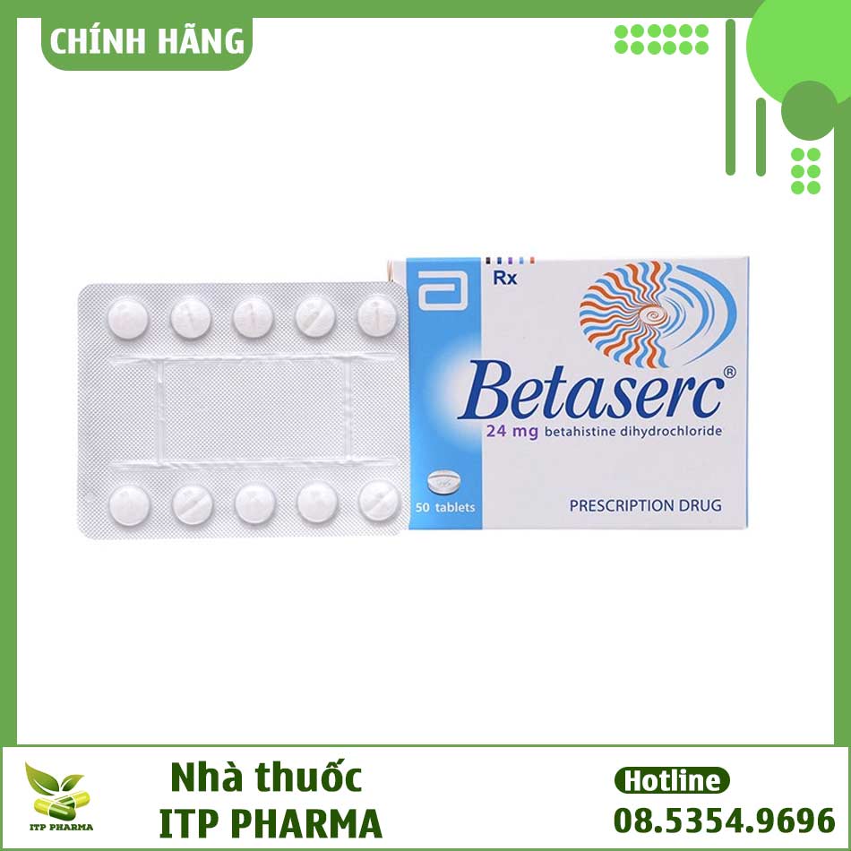 Hình ảnh hộp thuốc Betaserc 24mg