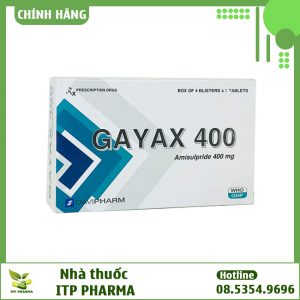 Mặt trước hộp thuốc Gayax 400