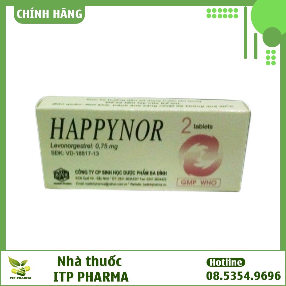 Hình ảnh hộp thuốc Happynor