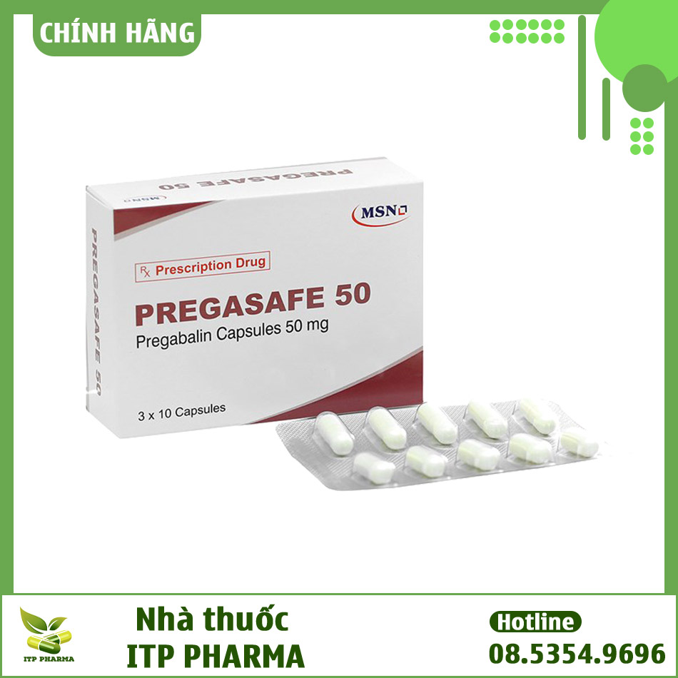 Pregasafe 50 mg - giảm các tình trạng đau do dây thần kinh
