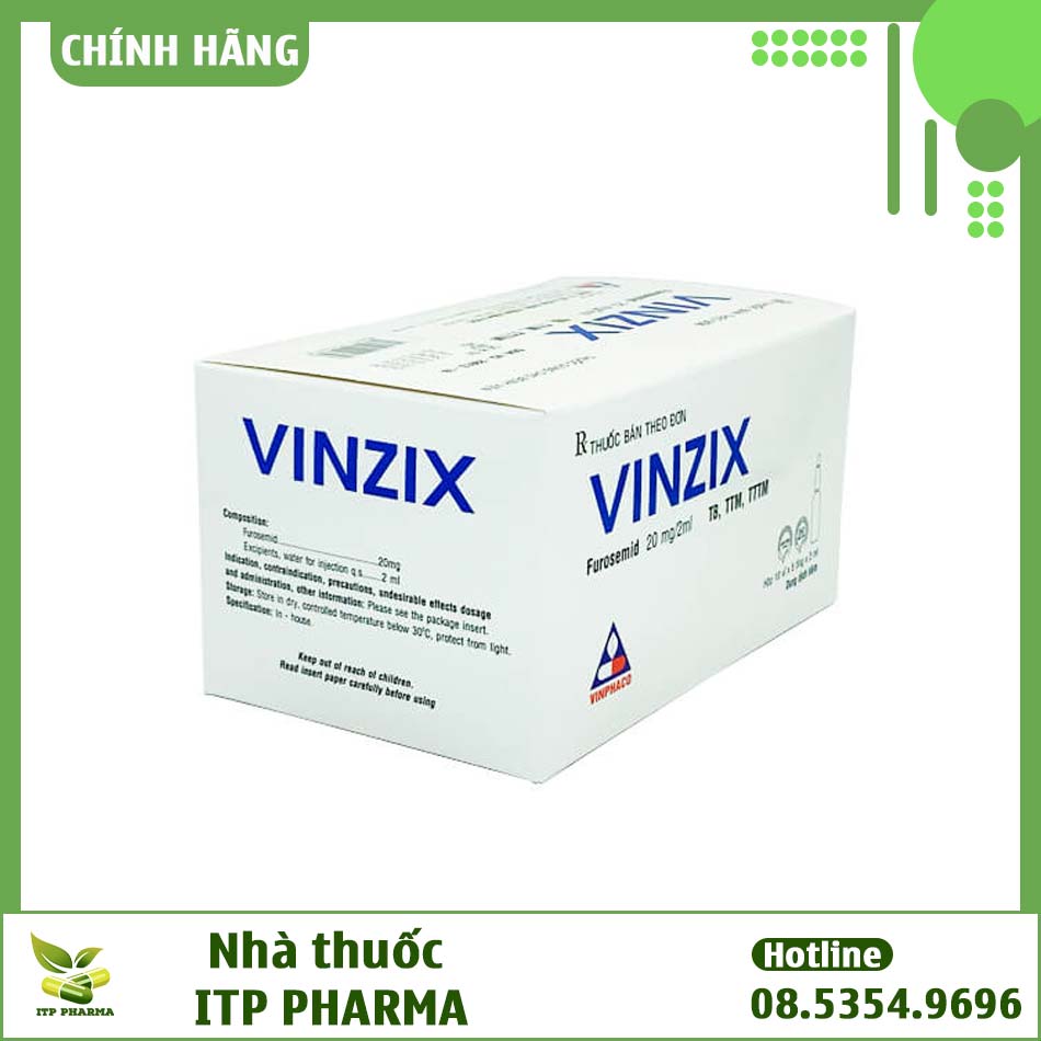 Thuốc Vinzix chứa thành phần Furosemid