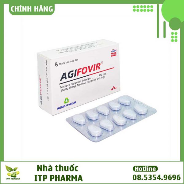 Hình ảnh hộp và vỉ thuốc Agifovir 300mg