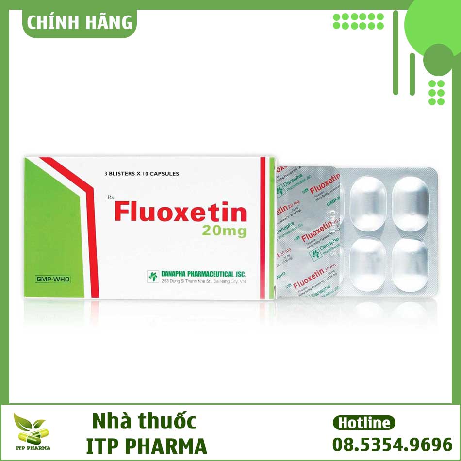 Hình ảnh hộp và vỉ thuốc Fluoxetin