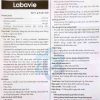Tờ hướng dẫn sử dụng thuốc Labavie