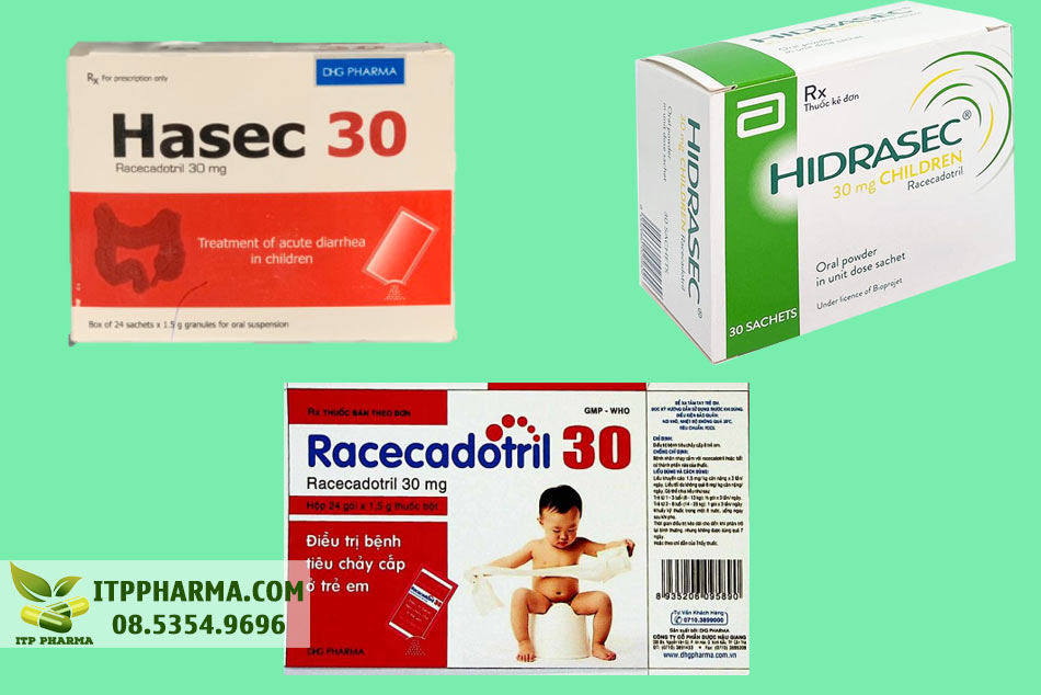 Một số thuốc chứa hoạt chất Racecadotril trên thị trường