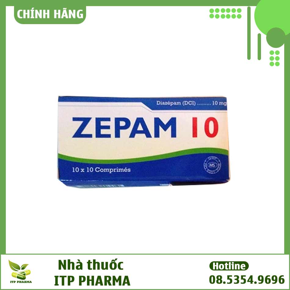 Hình ảnh hộp thuốc Zepam 10mg