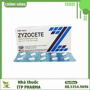Hình ảnh hộp và vỉ thuốc Zyzocete
