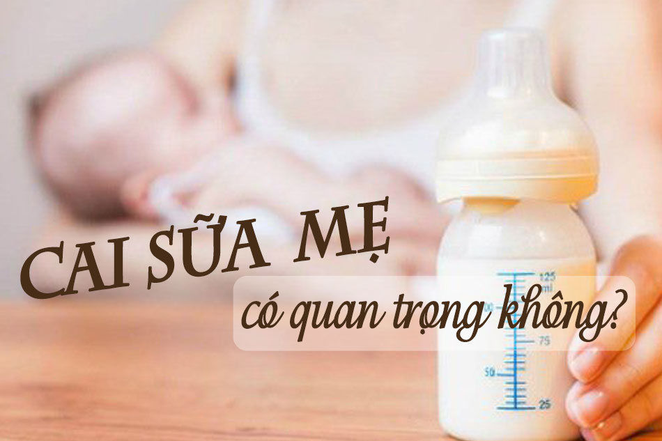 Cai sữa mẹ có quan trọng hay không?