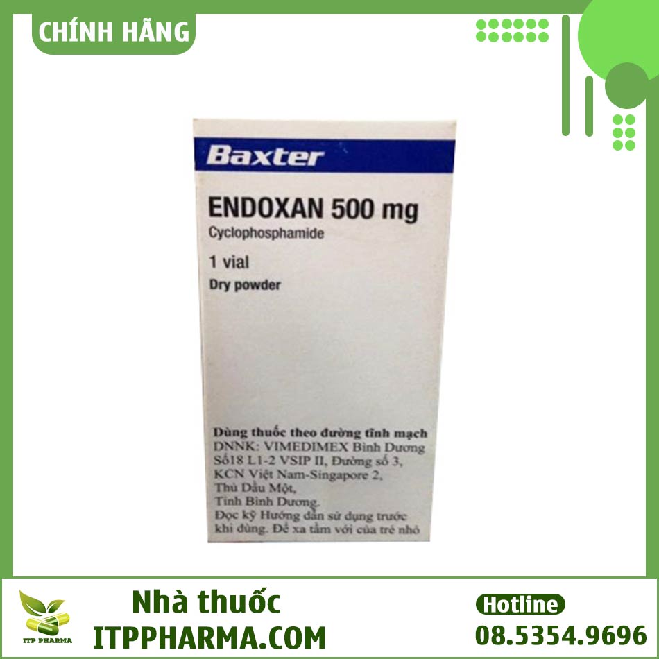 Hình ảnh hộp thuốc Endoxan 500mg