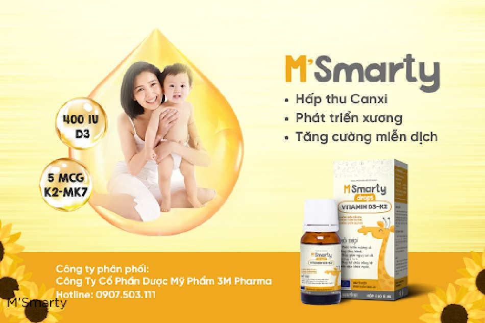 Sản phẩm M’Smarty vitamin D3K2