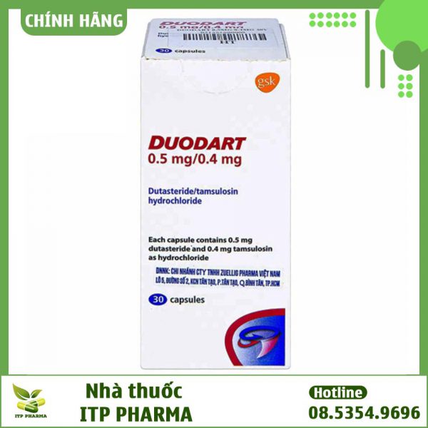 Hộp thuốc Duodart 0.5 mg/0.4 mg