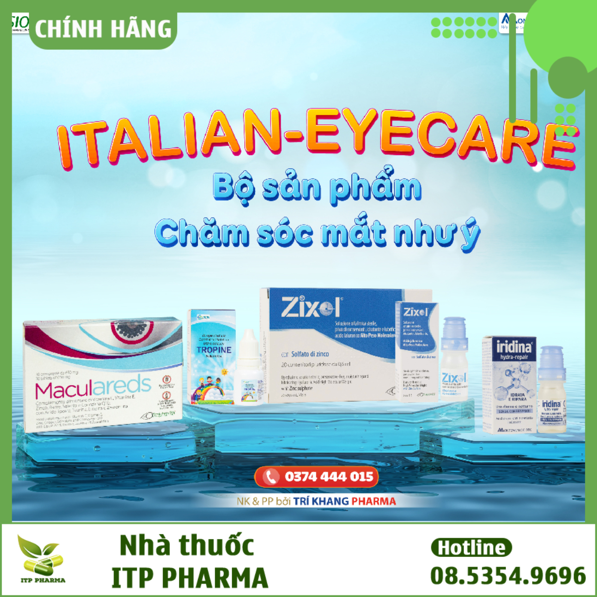 Bộ ba sản phẩm Italian-eyecare