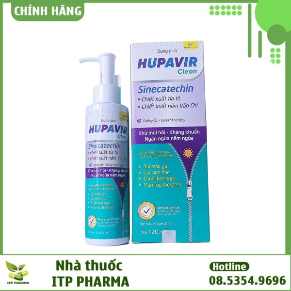 Dung dịch vệ sinh Hupavir Sinecatechin