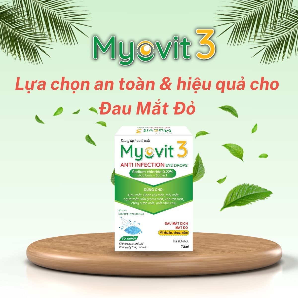 Dung dịch nhỏ mắt Myovit 3