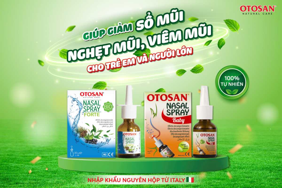 Bộ sản phẩm Otosan chăm sóc mũi cho cả người lớn và trẻ em