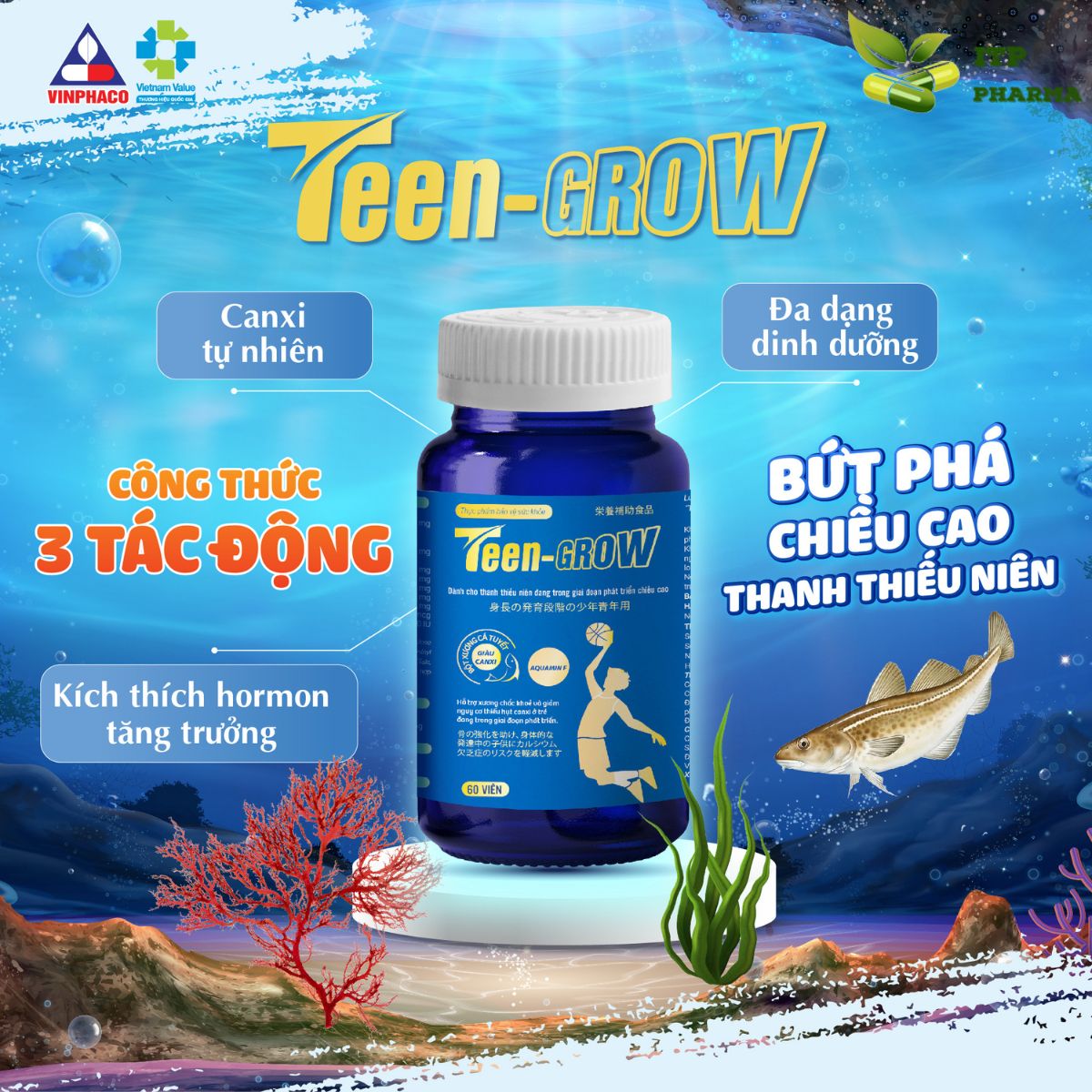 Tăng chiều cao cho bé Teen-Grow