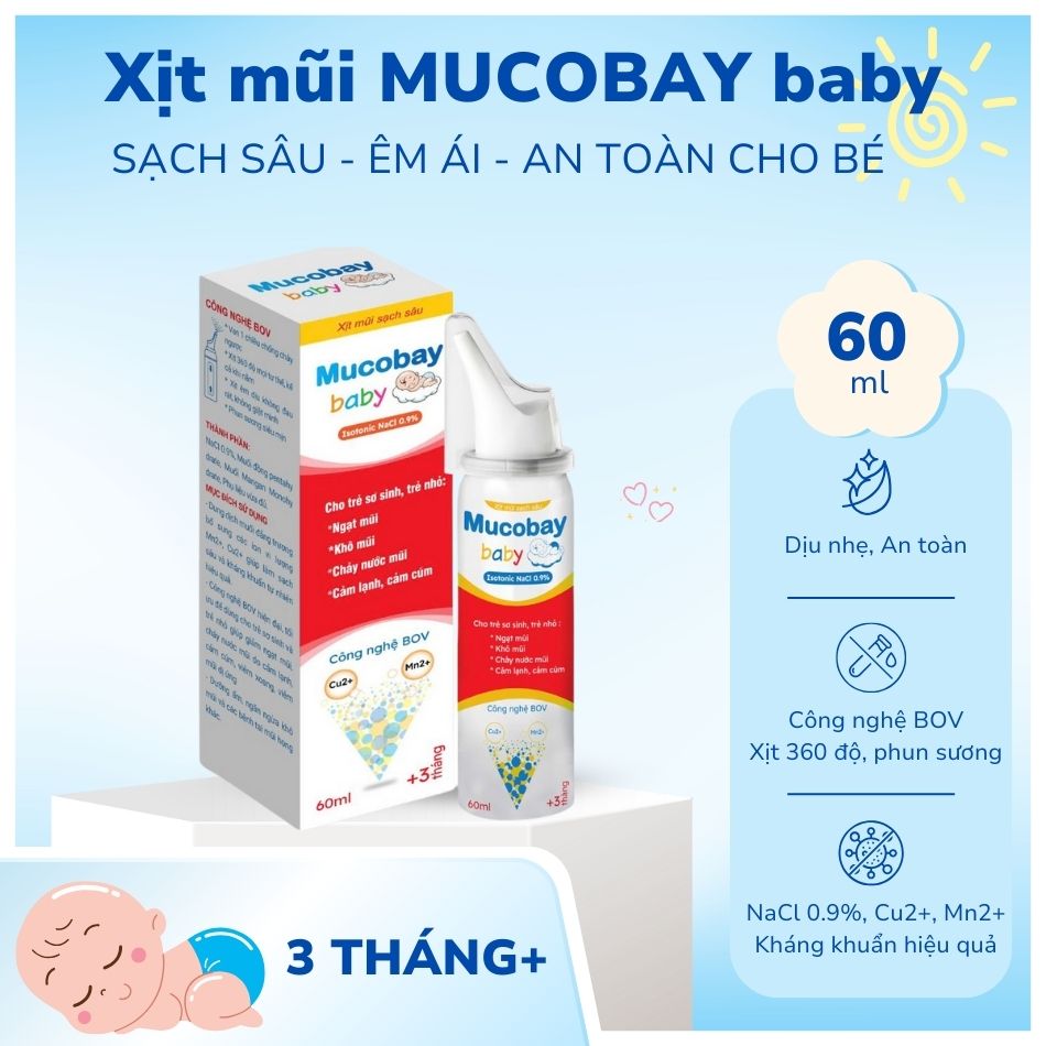 Xịt mũi biển sâu Mucobay Baby