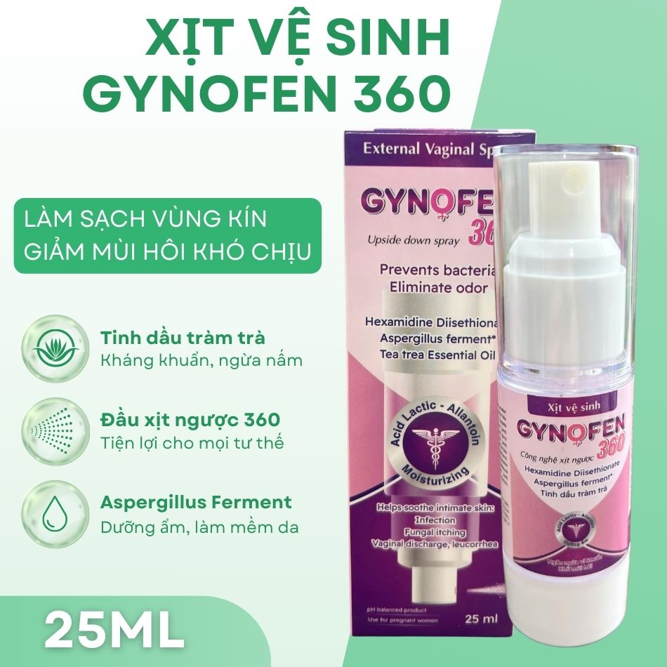 Xịt vệ sinh Gynofen 360