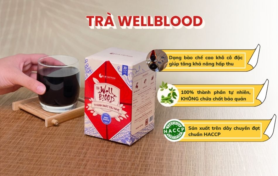 Sử dụng trà WellBlood là giải pháp hỗ trợ cải thiện chỉ số mỡ máu hiệu quả