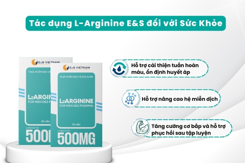 Đồng thời L-Arginine còn hỗ trợ cải thiện sức khỏe
