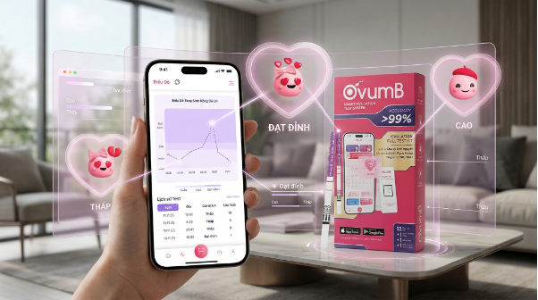 Theo dõi rụng trứng thông minh hơn với OvumB và ứng dụng phân tích đi kèm