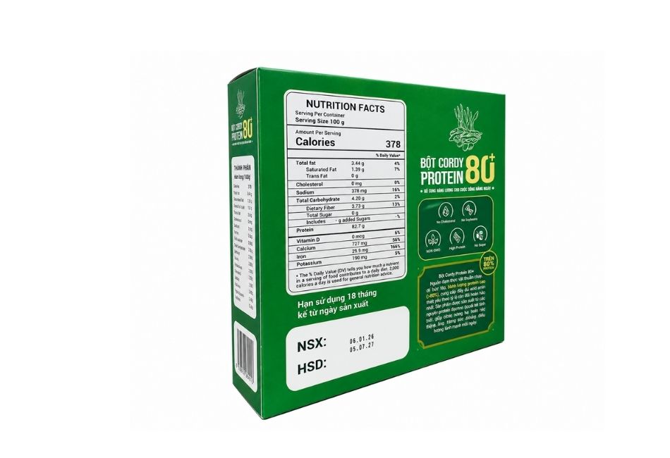 Bột Cordy Protein 80+